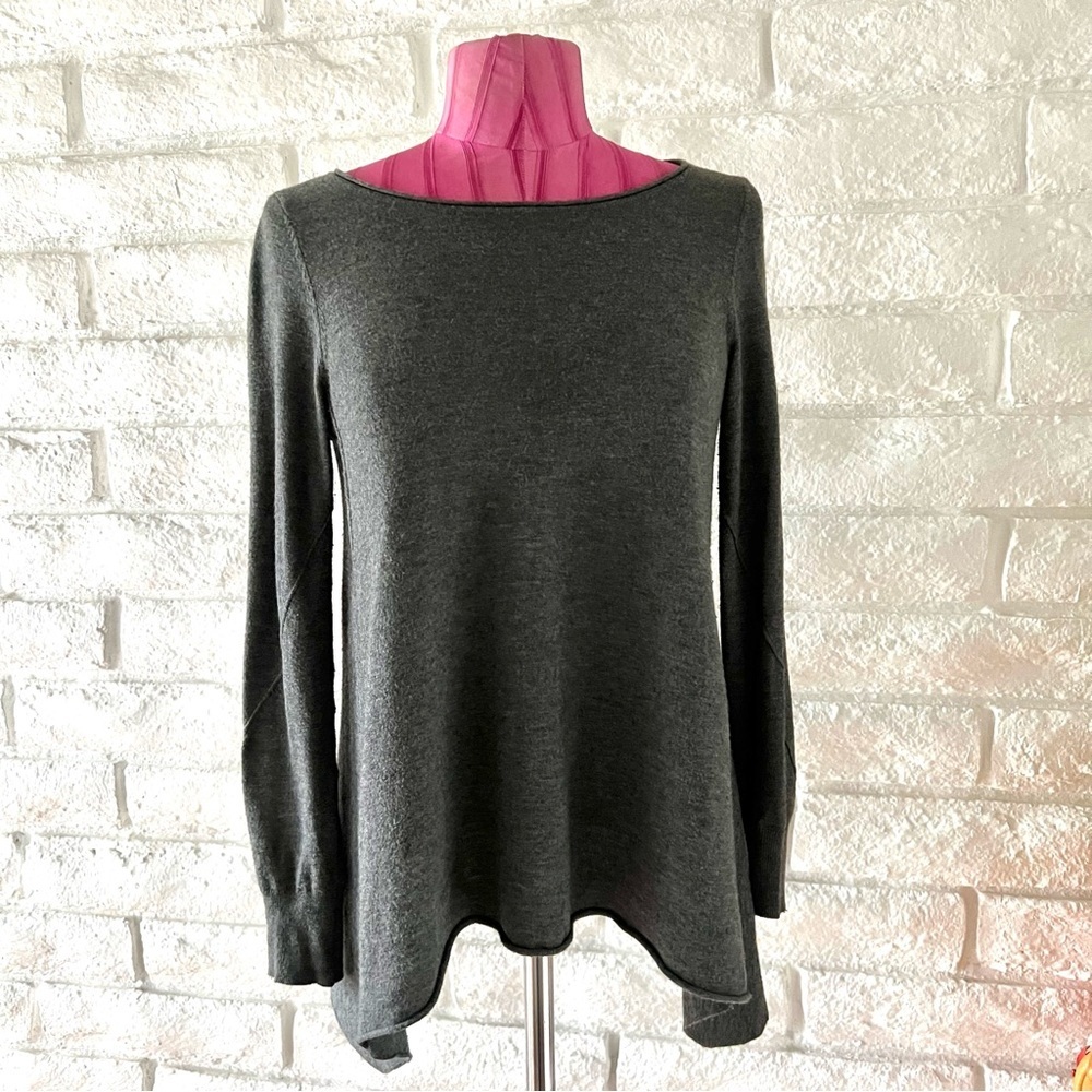 Joie Gray Wool Blend Long Sleeve Top XS  S25